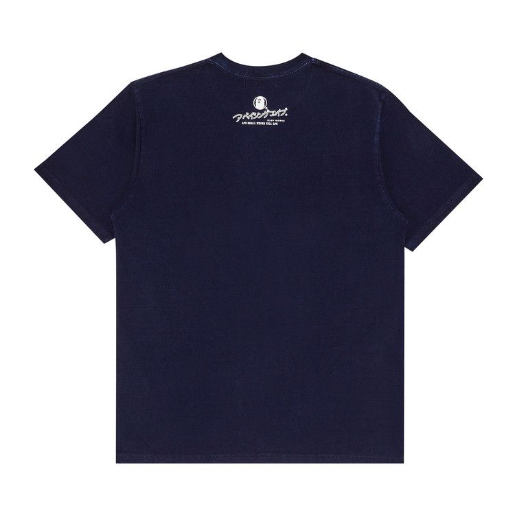 Bape Ape Head Indigo T-Shirt Light Indigo