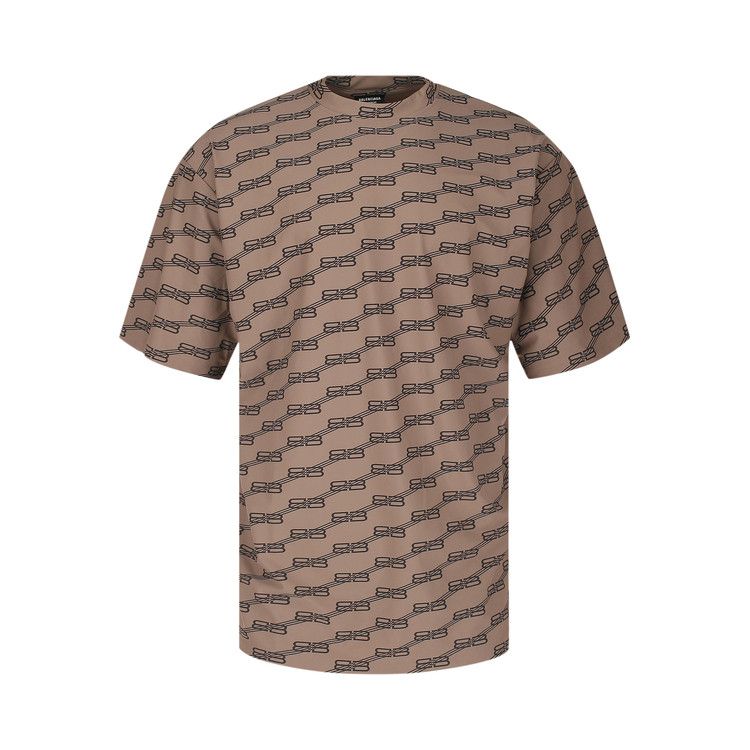 Balenciaga Monogram Swim T-Shirt Beige