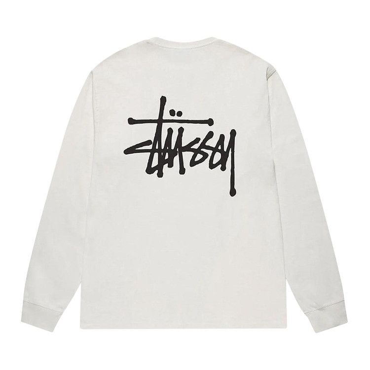 Stussy Basic Pigment Dyed Long-Sleeve T-Shirt Natural