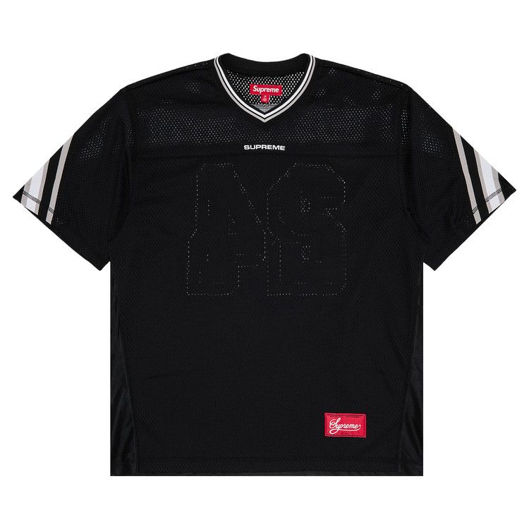 Buy Supreme Jacquard Rib Football Jersey 'Black' - FW24KN6