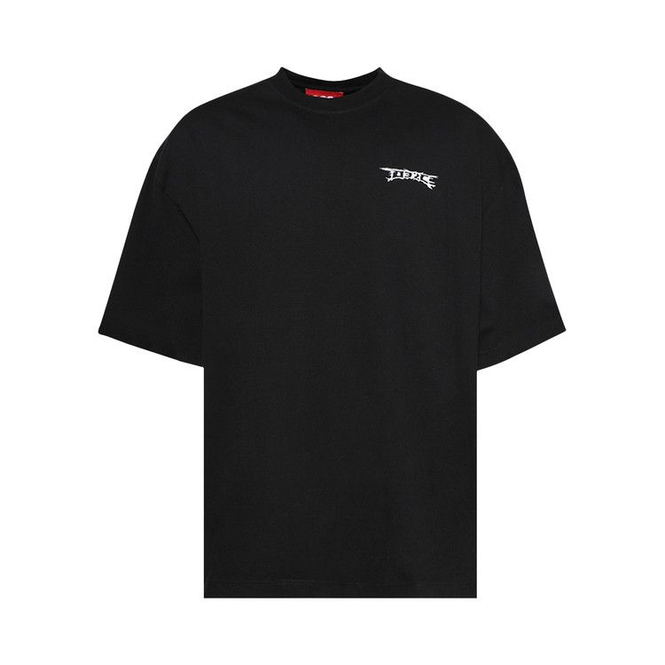 ★032c★ U NERVE SHATTER OVERSIZED TSHIRT WASHED BLACK 32CU2 NERVE SHATTER