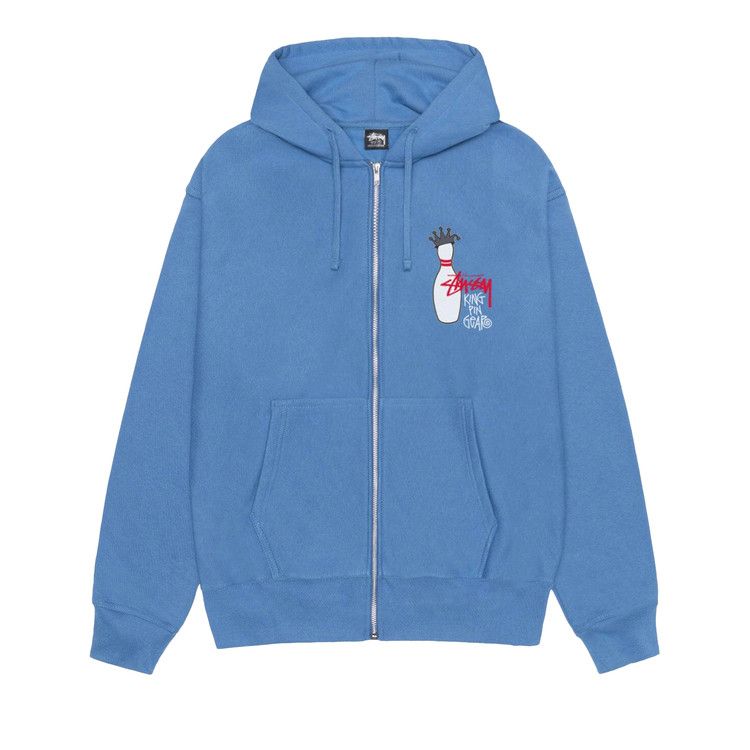 Stussy Kingpin Zip Hoodie 'pacific'