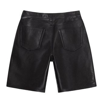 パンツ STUSSY BIG OL' SHORT LEATHER Stussy Big Ol' Leather Short Black Men's - SS24 - US