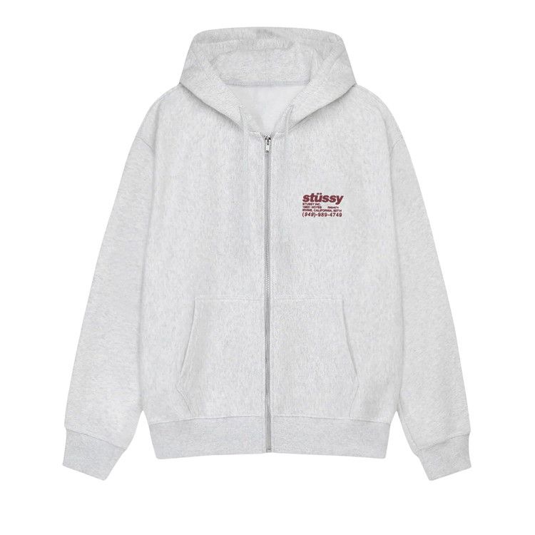 Stussy Dna Zip Hoodie 'ash Heather'