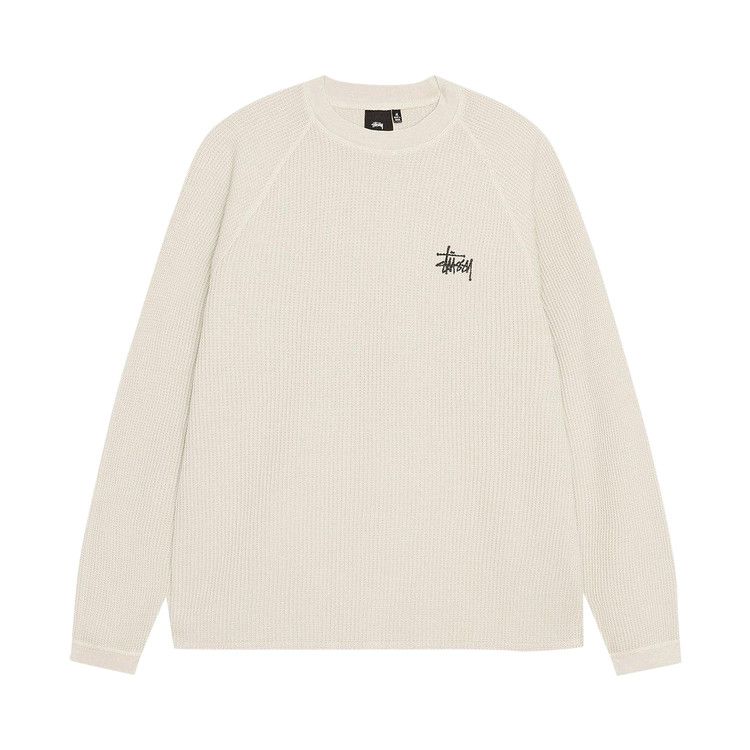 Stussy Raglan Thermal L/S Crew Bone