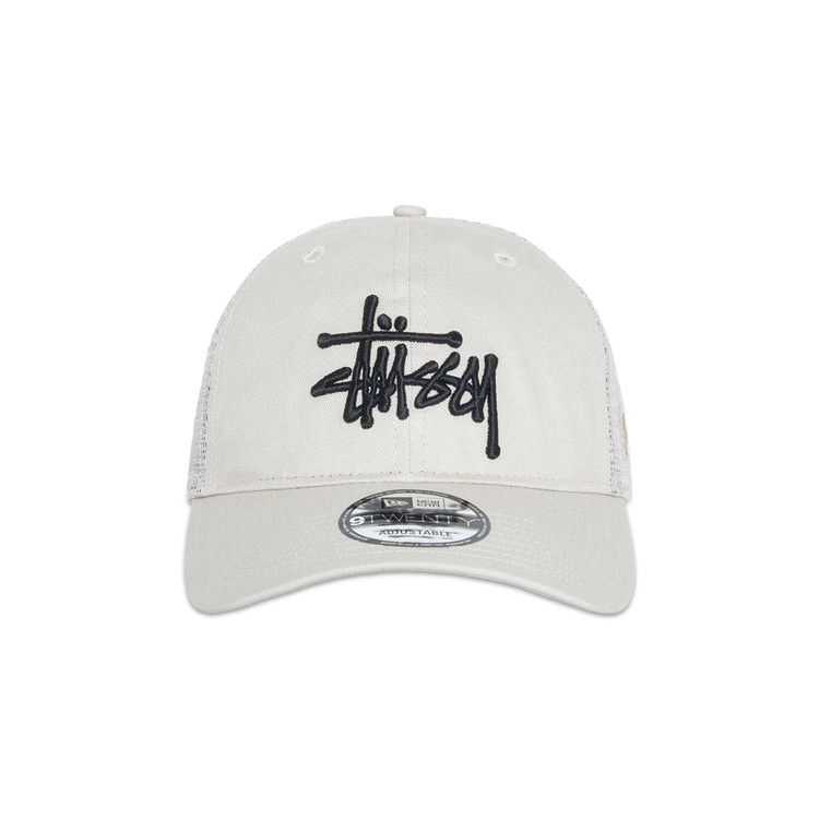 Buy Stussy New Era 9TWENTY Basic Trucker 'Stone' - 1311126 STON | GOAT
