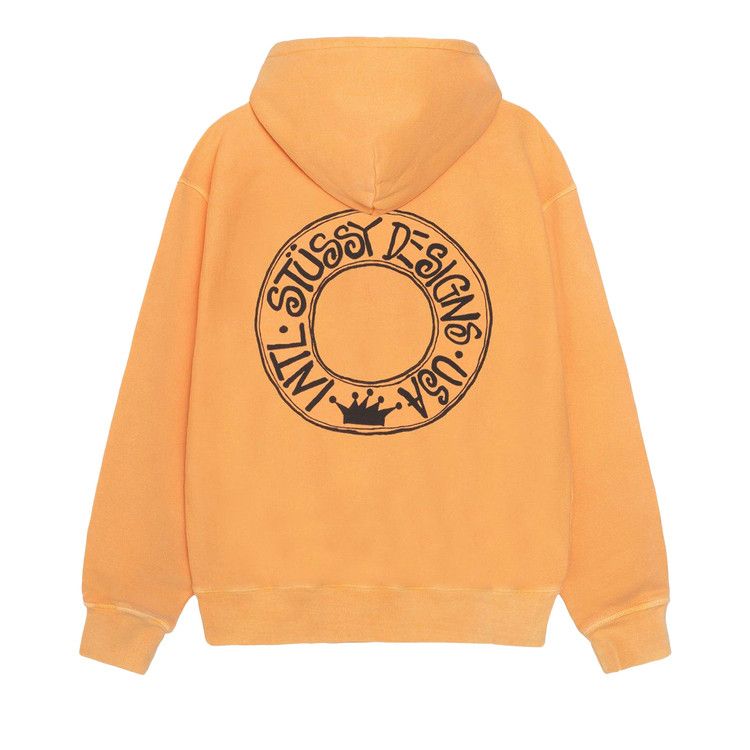 Stussy Pigment Dyed Buana Hoodie 'orange'