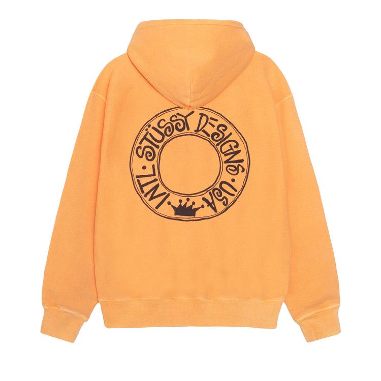 Stussy Pigment Dyed Buana Zip Hoodie Orange