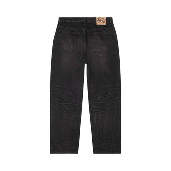 y*a様 STUSSY BIG OL' JEAN VINTAGE WASH DE Stussy Big Ol' Jean Vintage Wash Denim Black Men's - FW24 - US