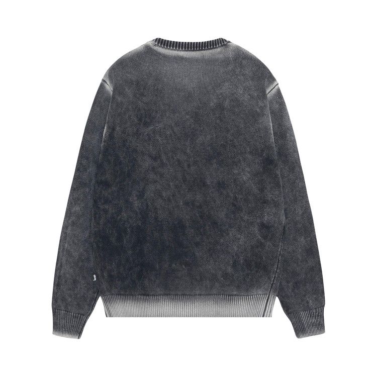 Stussy Faded Knit Crew 'black'