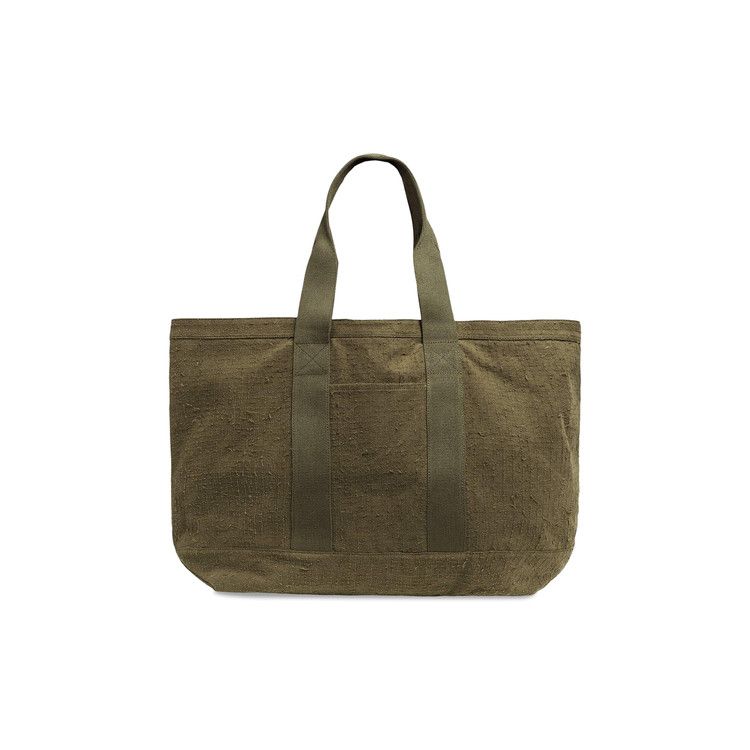 Buy Stussy Needle Punch Tote Bag 'Olive' - 134266 OLIV | GOAT UK