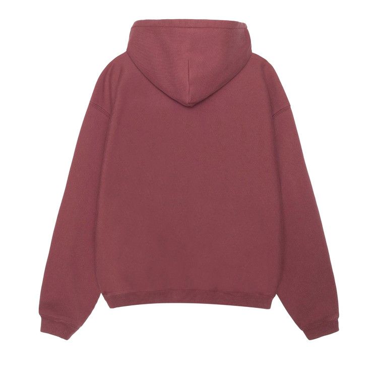 Stussy 80 Relaxed Hoodie 'maroon'