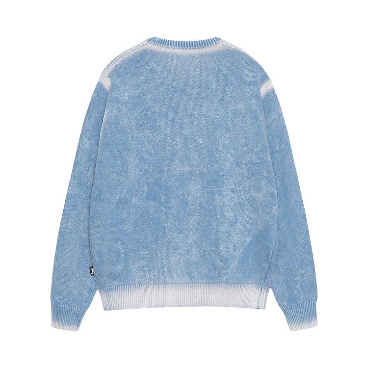 Stussy Faded Knit Crew 'blue'