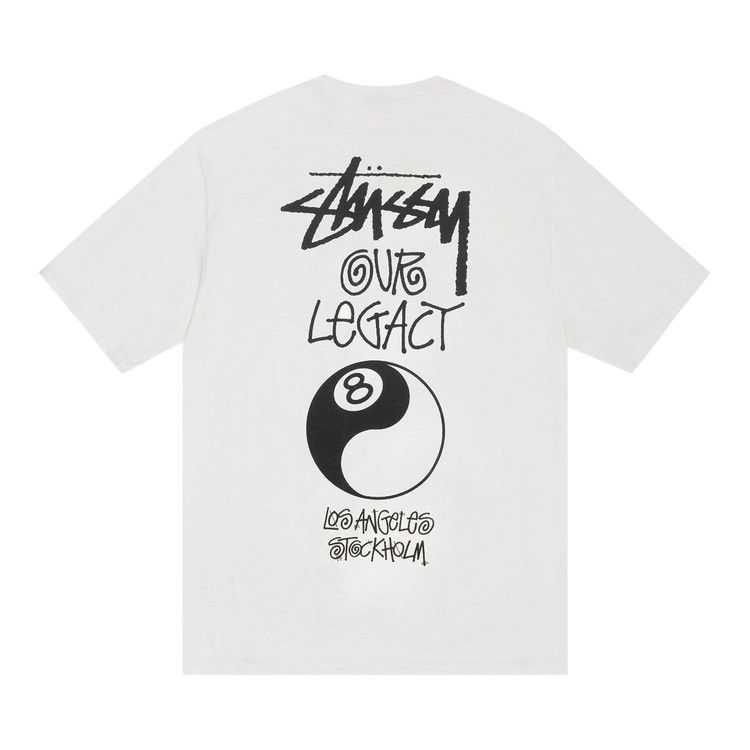 Buy Stussy x Our Legacy Work Shop 8 Ball Yin Yang Tee 'Natural