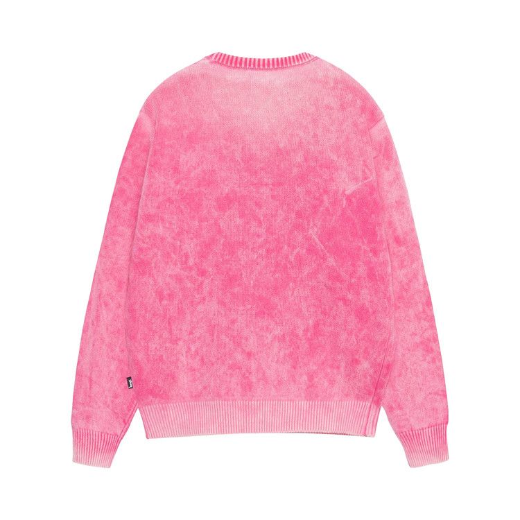Stussy Faded Knit Crew Pink
