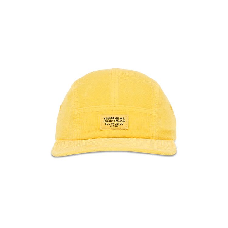 Buy Supreme Corduroy Pocket Camp Cap 'Yellow' - FW24H17