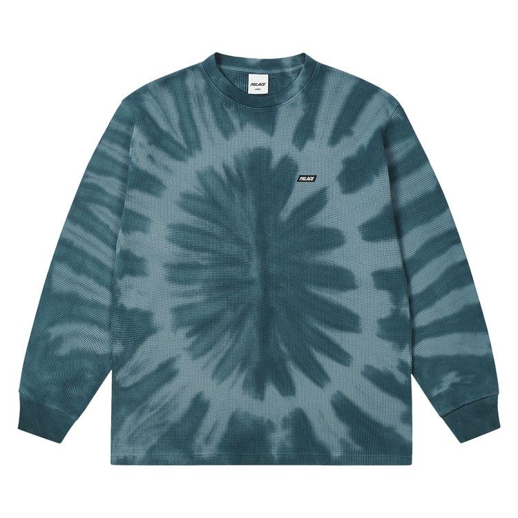 Buy Palace Tie-Dye Waffle Long-Sleeve 'Navy' - P27ES062 | GOAT