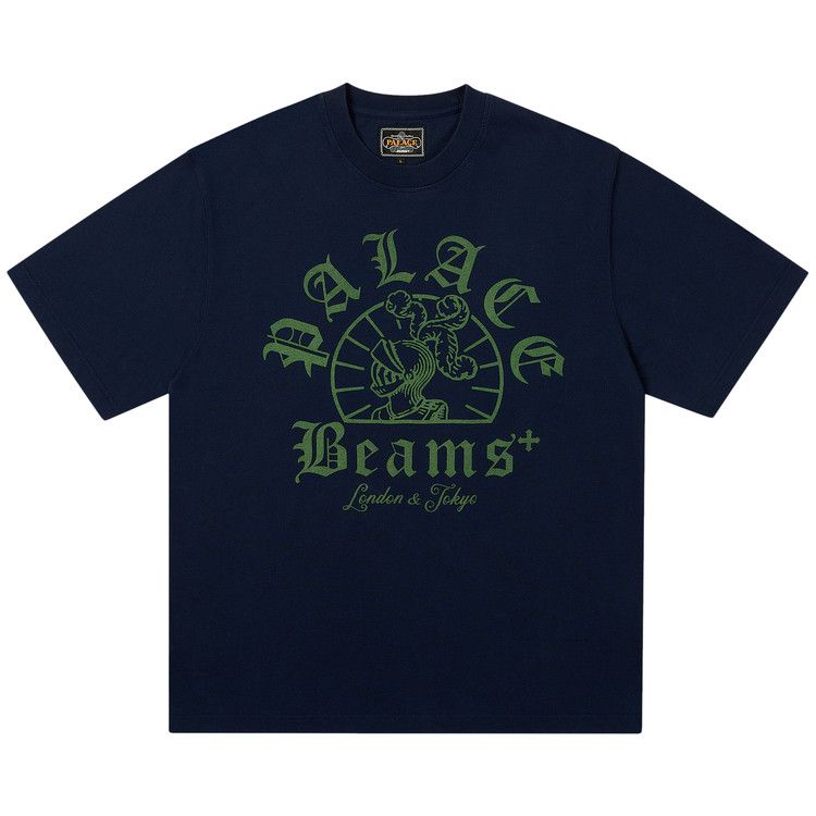 Palace X Beams Plus Graphic T-Shirt Peacoat