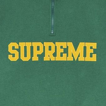 Buy Supreme Collegiate Half Zip Pullover 'Light Pine' - FW24SW72