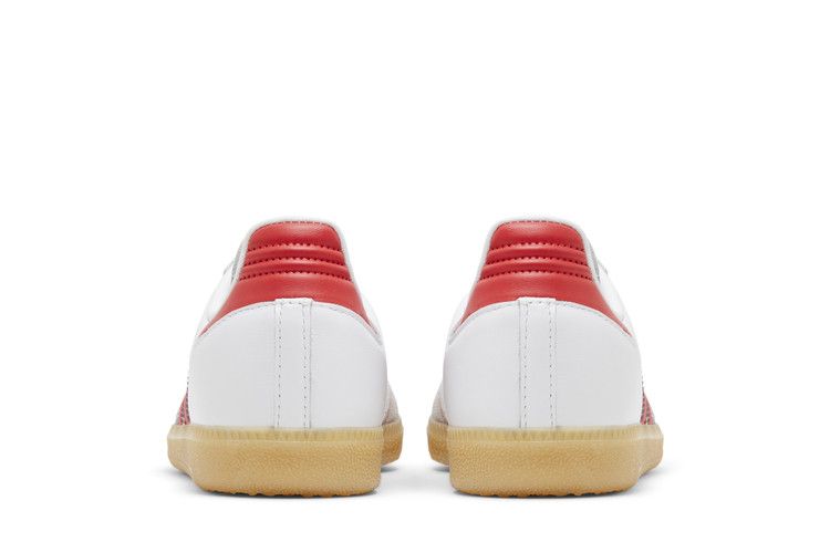 Adidas Samba OG J 'white Collegiate Red Gum'