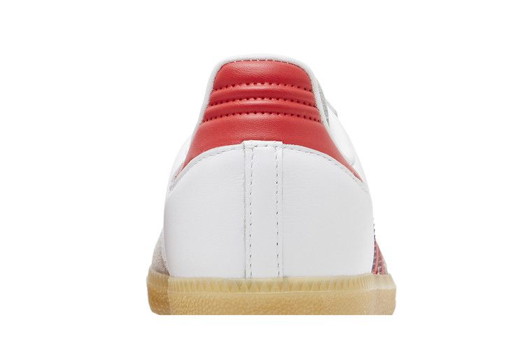 Adidas Samba OG J 'white Collegiate Red Gum'
