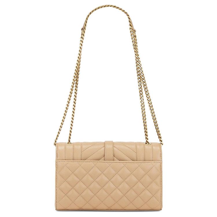 Saint Laurent Envelope Chain Bag Dark Toffee