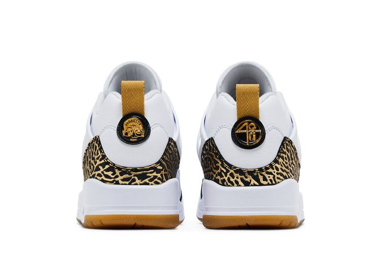 Jordan Spizike Low White Black Metallic Gold