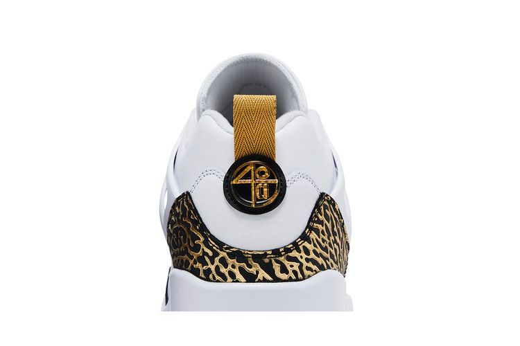 Jordan Spizike Low White Black Metallic Gold