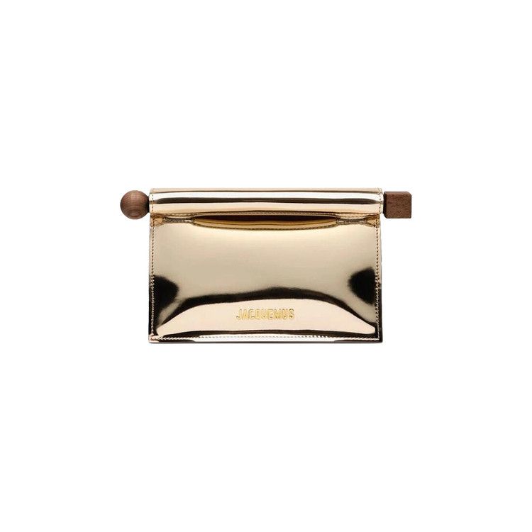 Jacquemus La Petite Pochette Rond Clutch Gold