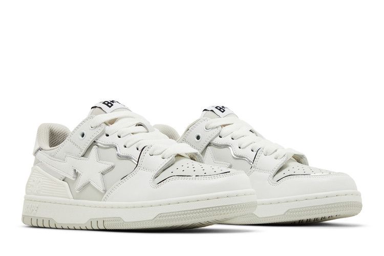 Bape Wmns Sk8 Sta #3 L 'white Silver'