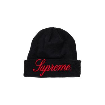 Buy Supreme New Era Script Beanie 'Navy' - FW24BN66 NAVY | GOAT
