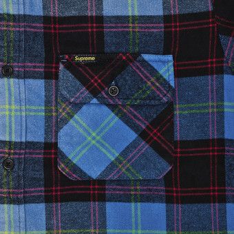 Buy Supreme Quilted Plaid Shirt 'Blue' - FW24S10 BLUE | GOAT