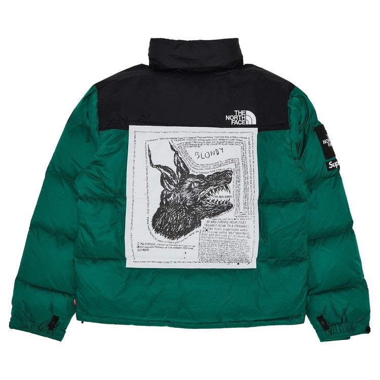 North face supreme jacket green on sale