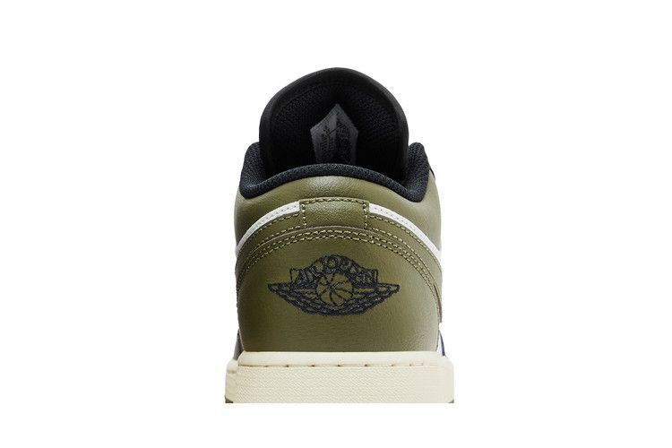 Air Jordan 1 Low Gs Black Toe Medium Olive