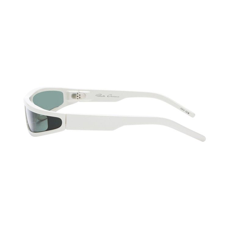 Rick Owens Fog Sunglasses Pearl Temple/Forest