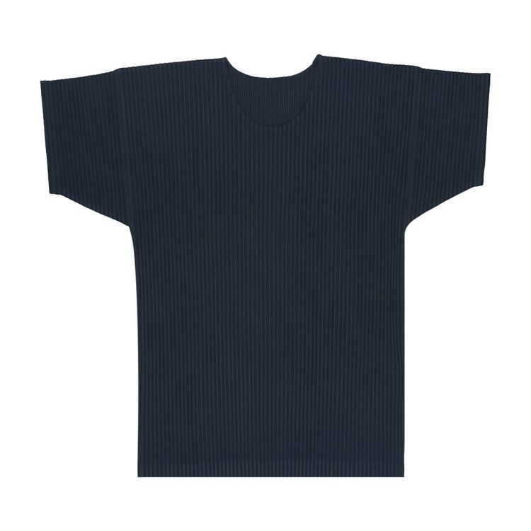 Buy Homme Plissé Issey Miyake Basic Pleated T-Shirt 'Black