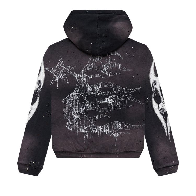 あ*ん様 HELLSTAR パーカー ブラック Mサイズ　 spyder tra Buy Hellstar Spiderweb Sport Logo Zip-Up 'Black' - HSH2LS02 BLAC