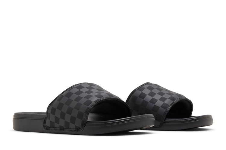 Vans La Costa Slide-On Triple Black Checkerboard