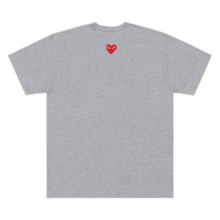 Comme des Garcons PLAY Heart Emblem Tee Grey/Red — foto 3