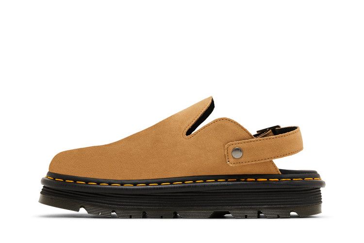Dr. Martens Zebzag Suede Slingback Platform Mule Savannah Tan — foto 4