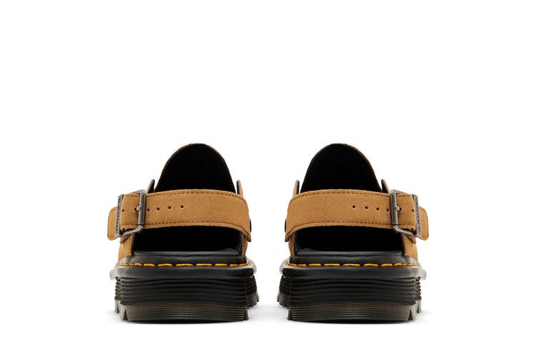 Dr. Martens Zebzag Suede Slingback Platform Mule Savannah Tan — foto 7