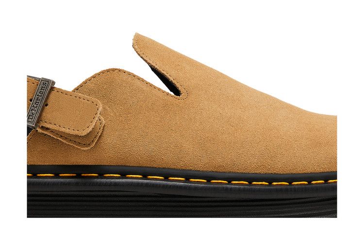 Dr. Martens Zebzag Suede Slingback Platform Mule Savannah Tan — foto 3