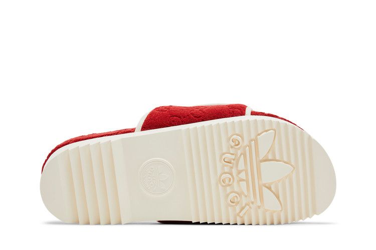 Adidas X Gucci Monogram Slide Red