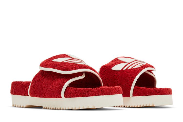 Adidas X Gucci Monogram Slide Red
