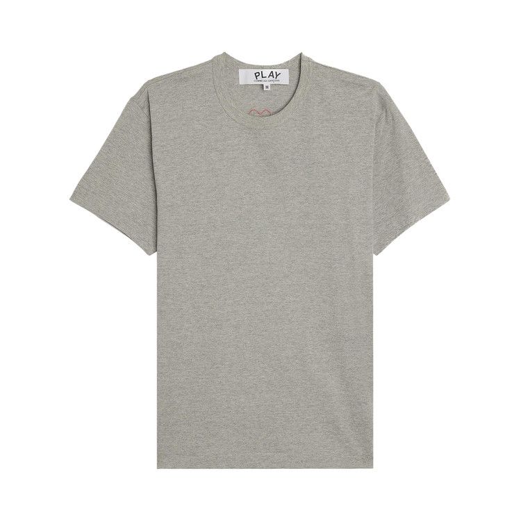 Comme des Garcons PLAY Heart Emblem Tee Grey/Red — foto 2