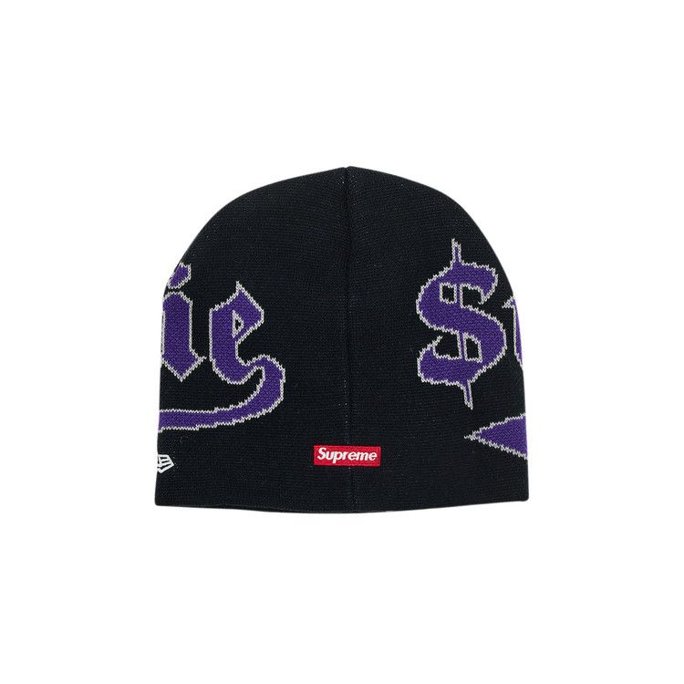 Supreme New Era Accent Beanie 'Navy'