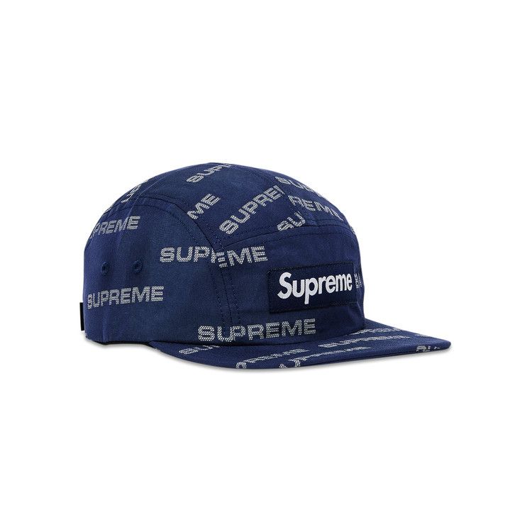 Buy Supreme Reflective Jacquard Camp Cap 'Navy' - FW24H18 NAVY | GOAT