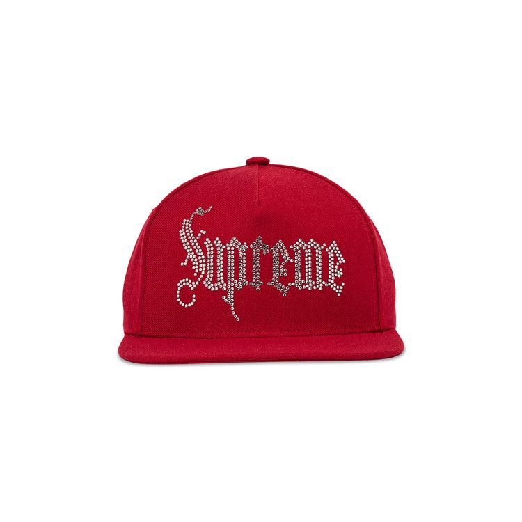 Buy Supreme Rhinestone 5-Panel 'Red' - FW24H109 RED | GOAT