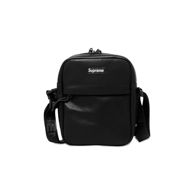 Buy Supreme Leather Shoulder Bag 'Black' - FW24B44 BLACK | GOAT