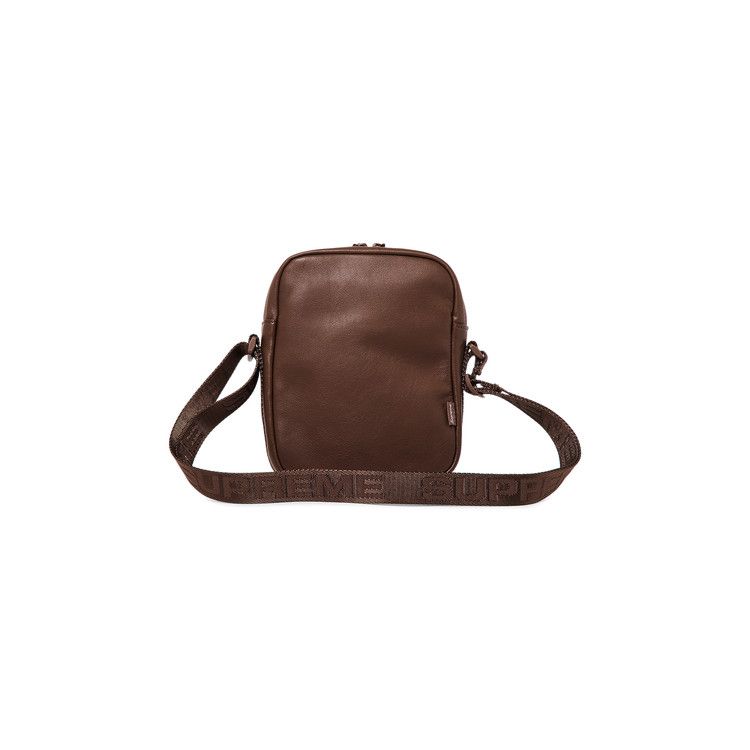 Buy Supreme Leather Shoulder Bag 'Brown' - FW24B44 BROWN | GOAT